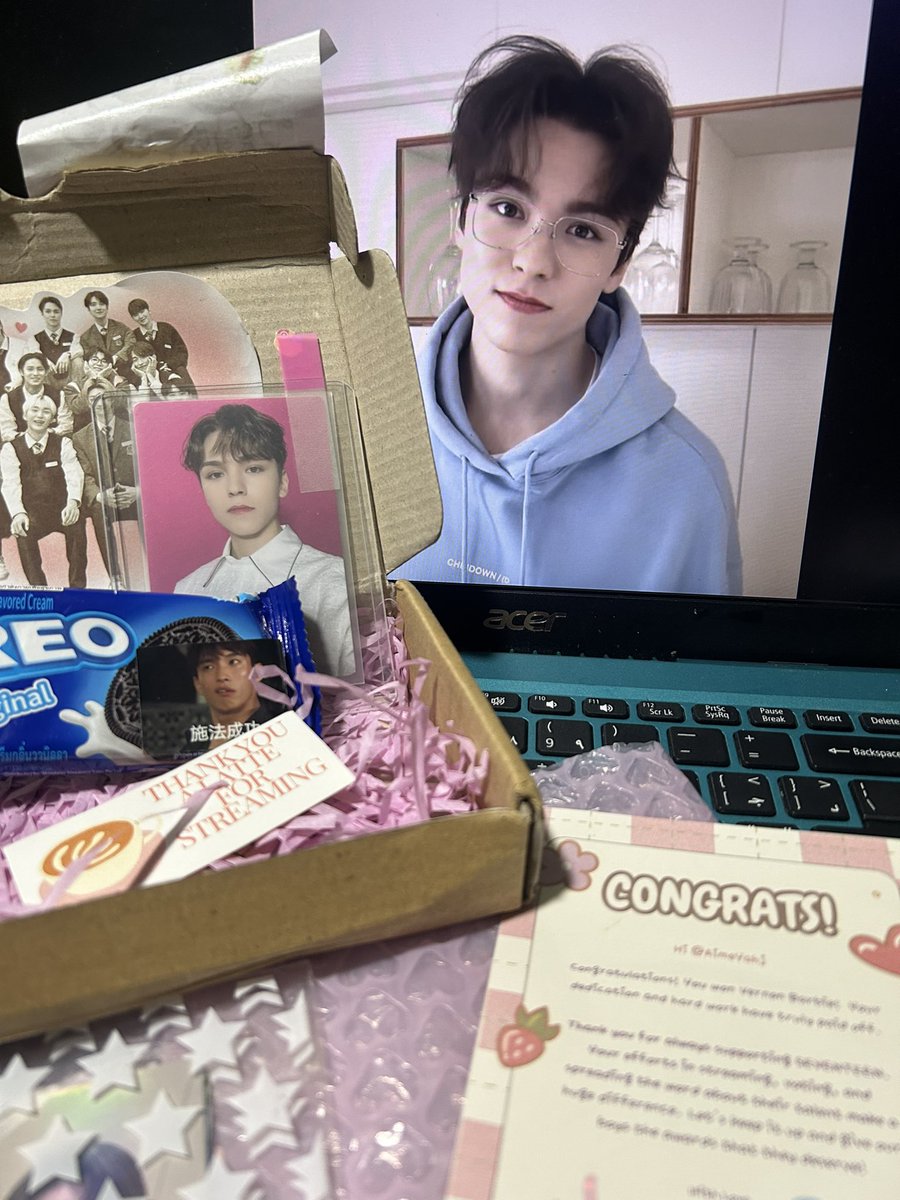 AimeYahj's tweet photo. ༘⋆♡⸝⸝💌⊹。°˖➴ @densvtlatte @byphcarats_17 #WithSVTTillTheEnd #StreamByPHCarats #redceived 

akala ko cafe tc lang siyaaaa tapos vernonn barbie palaaa, thank you so much pooo and 10/10 ang packaging very cutesy, very demure and very coquette ⋆𐙚₊˚⊹♡ ᡣ𐭩ྀིྀི₊ ⊹ https://t.co/um5vn5Nurp