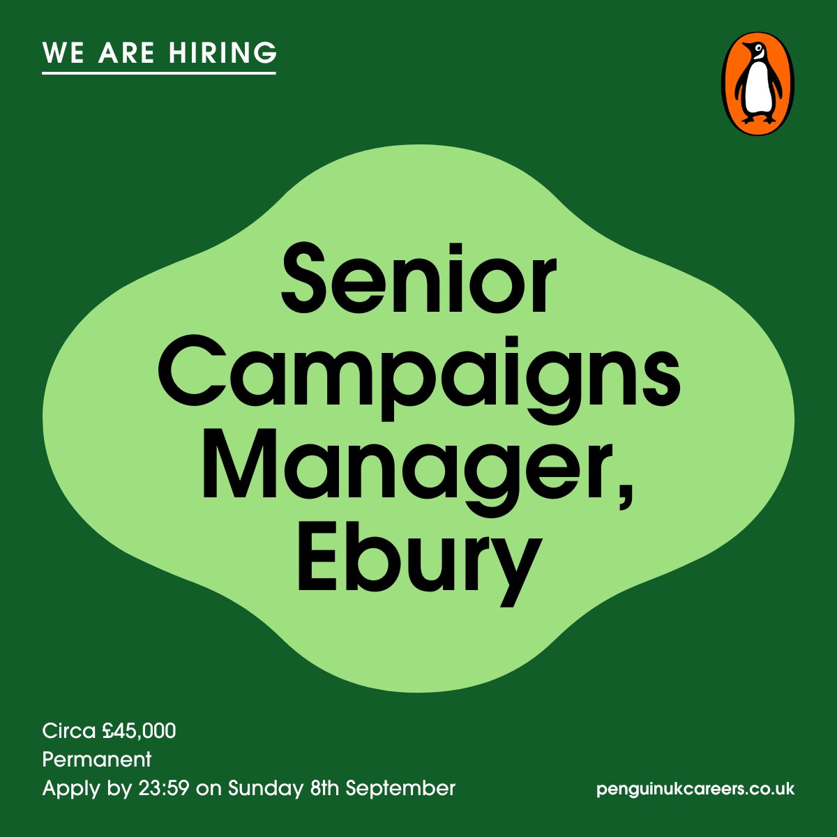 Can you inspire more people to read books that can improve their lives?

Ebury is the home of non-fiction publishing at Penguin Random House UK. We are looking for a dynamic and resourceful Senior Campaigns Manager with a flair for publicity and a passion for books with purpose,