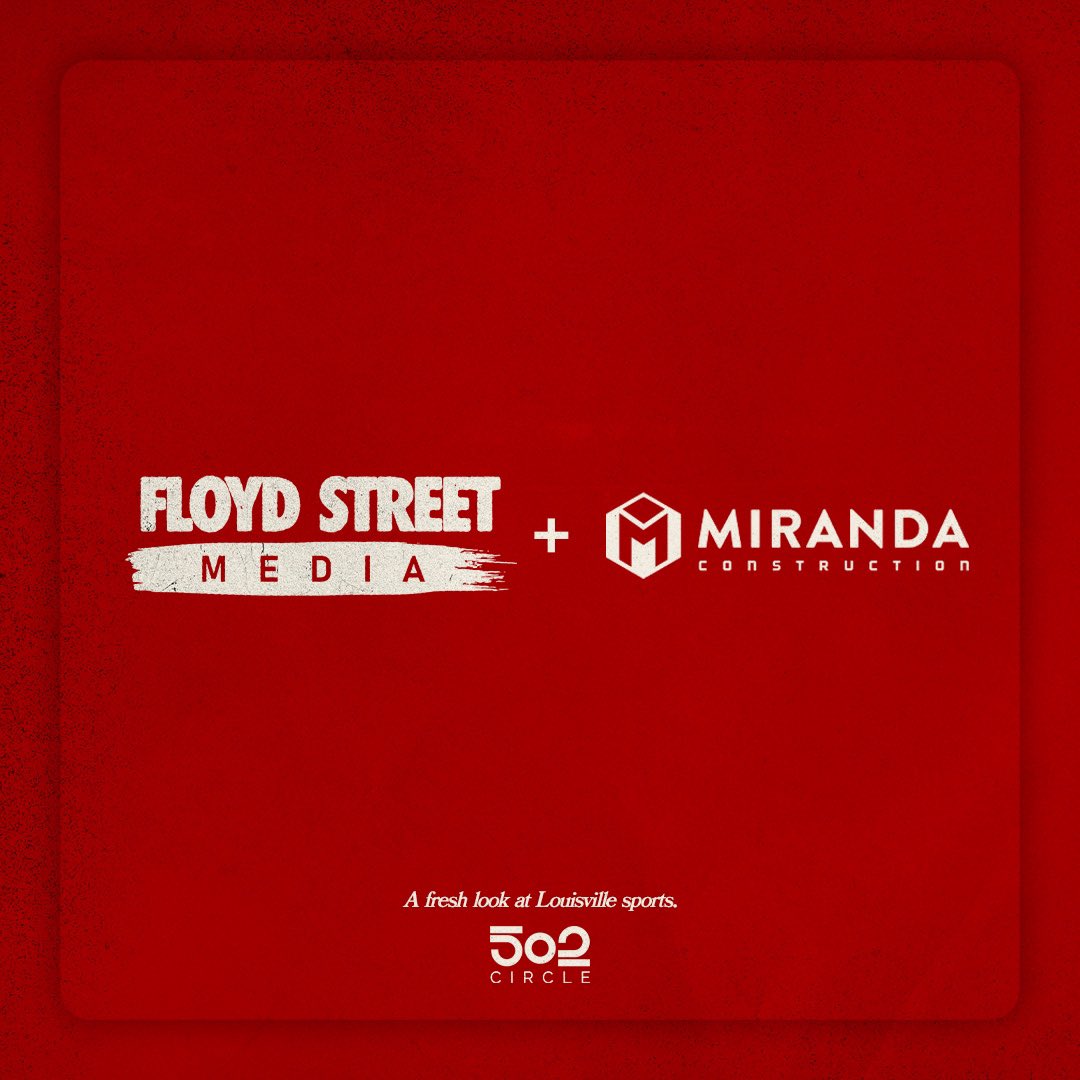 FloydStMedia's tweet image. We are excited to welcome Miranda Construction to our partners at Floyd Street Media 🤝 

It has been awesome to see Miranda Construction's buy-in to what we are building for Louisville fans, the community, and, most importantly, the athletes. 

Catch Miranda in Floyd Street…