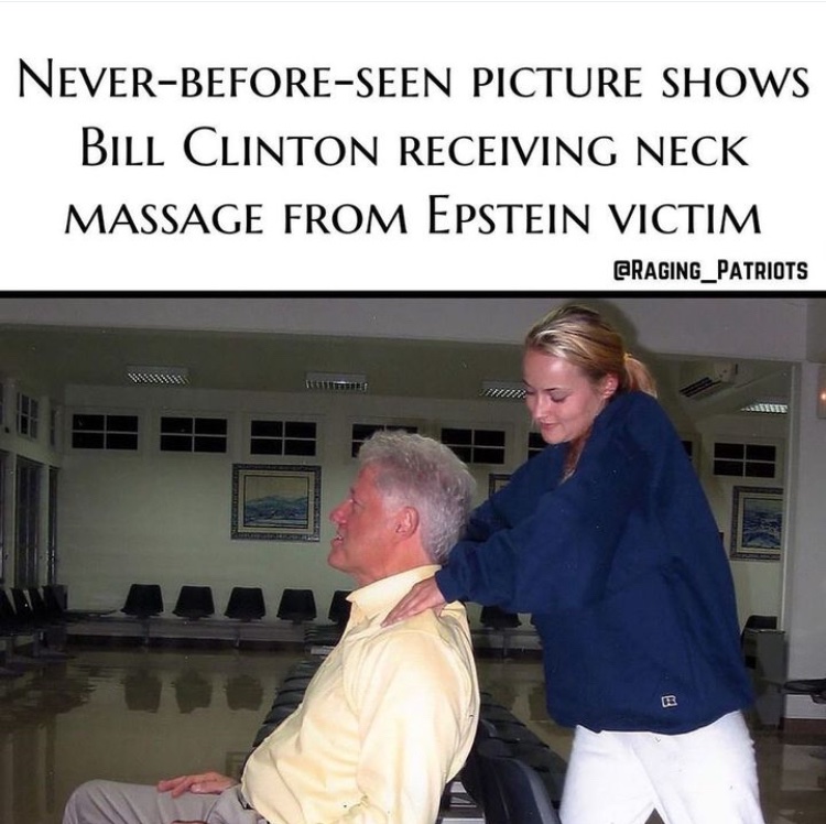 skye3312's tweet photo. @TheoVon @BernieSanders @kamalaharris knows 
@realDonaldTrump
 type but has cigar poking Epstein loving 
@BillClinton
 rallying her at the DNC. Hypocrisy at its highest. https://t.co/mF4Uz7j0Zt