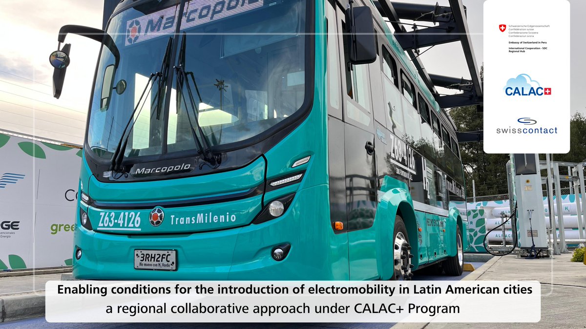 🚍🌿<a href="/APEC/">APEC Secretariat</a> y <a href="/apecperu/">APEC Perú 2024</a> reconocen el rol de la🇨🇭<a href="/SwissDevCoop/">Swiss Development and Cooperation</a> a través de su Hub Regional Lima como impulsor de la #Electromovilidad en América Latina. Un ejemplo es @calacplus con su compromiso por un #AireMásLimpio y #TransporteSostenible. 

🔗bit.ly/3yMc2HG
#APEC2024