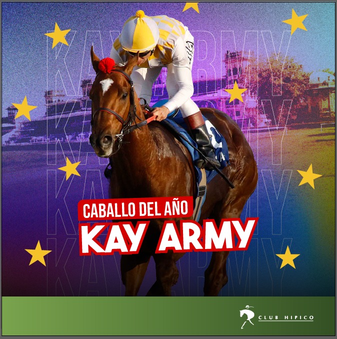 ClubHipico_Stgo's tweet image. 🎖️KAY ARMY, EL CABALLO DEL AÑO

🔝 El campeón del Club Hípico y triplecoronado nacional recibió la máxima distinción en la premiación anual de la Asociación de Periodistas y Técnicos Hípicos.

👏 ¡Felicitaciones a su equipo! 

#ClubHípicodeSantiago #Hípica #Hipismo #Carreras