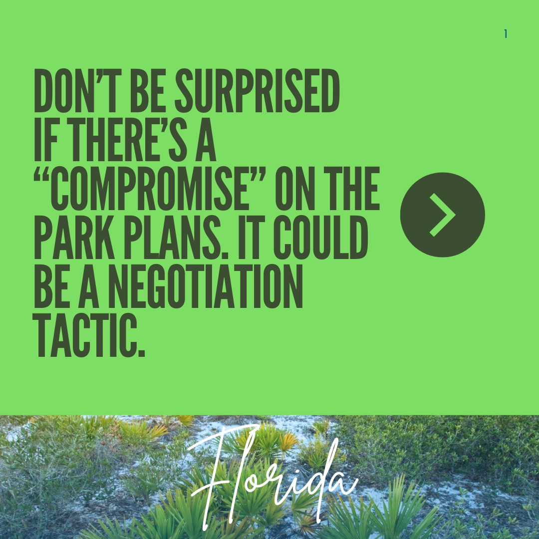 TropicHolly's tweet image. Regarding the Florida Department of Environmental Protection news this week of proposed changes to nine #Floridastateparks, I have a theory. 1