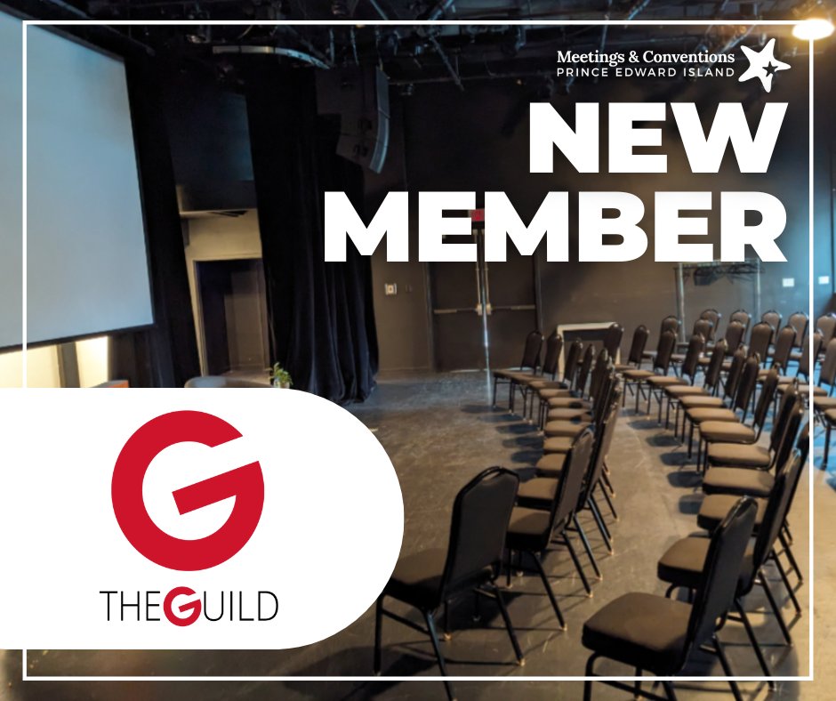 We’re thrilled to introduce The Guild, a vibrant cultural hub in the heart of Charlottetown, as our newest member. This arts venue is perfect for meeting and conventions, with its intimate Black Box space accommodating up to 125 people. 
 🔗 Learn more: meetingsandconventionspei.com/member/the-gui…