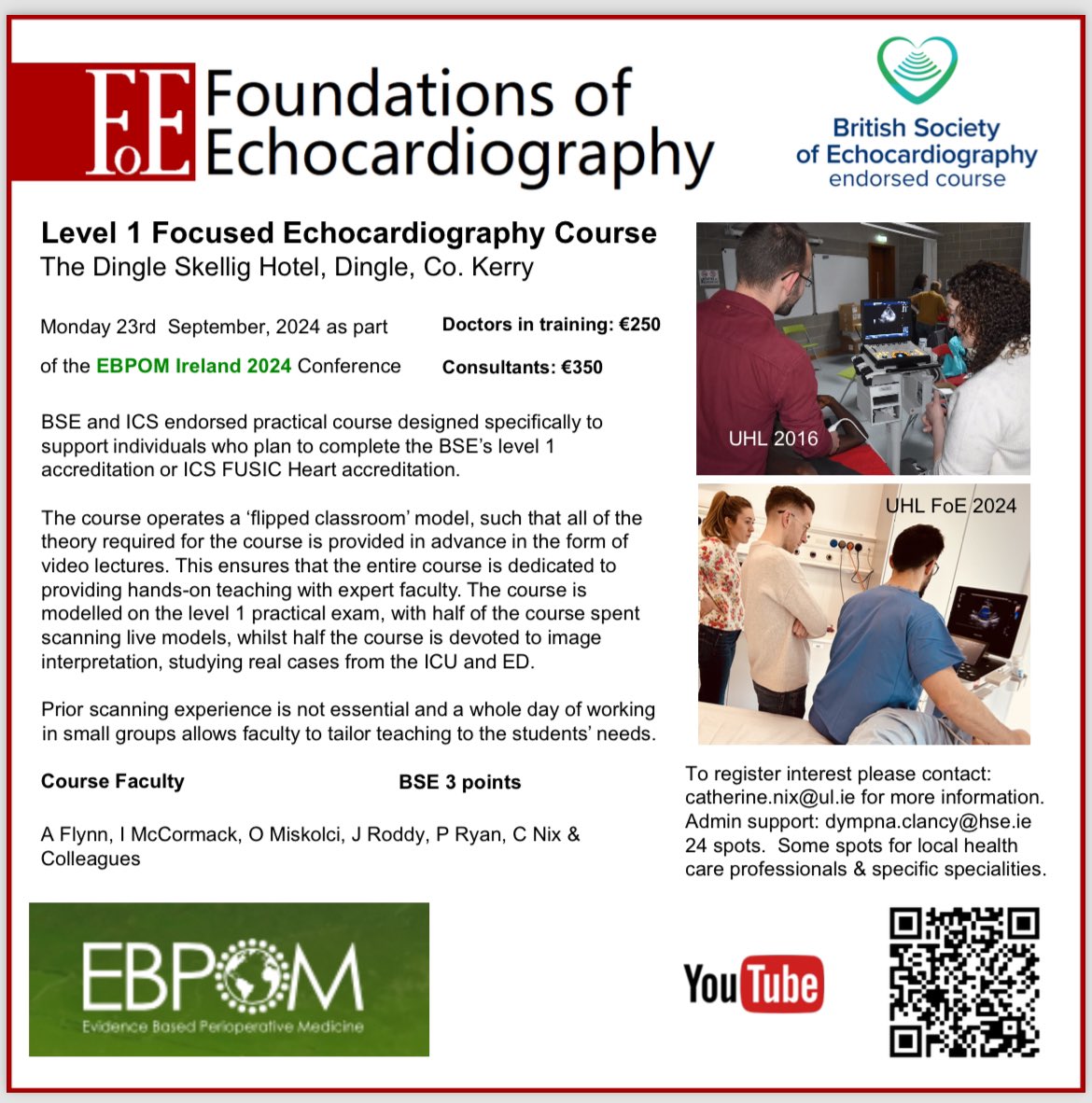 SJACC (@sj_acc) on Twitter photo Still some places left on the Foundations of Echocardiography course in Dingle at the EBPOM meeting at the end of September #getinvolved Still some places left on the Foundations of Echocardiography course in Dingle at the EBPOM meeting at the end of September #getinvolved