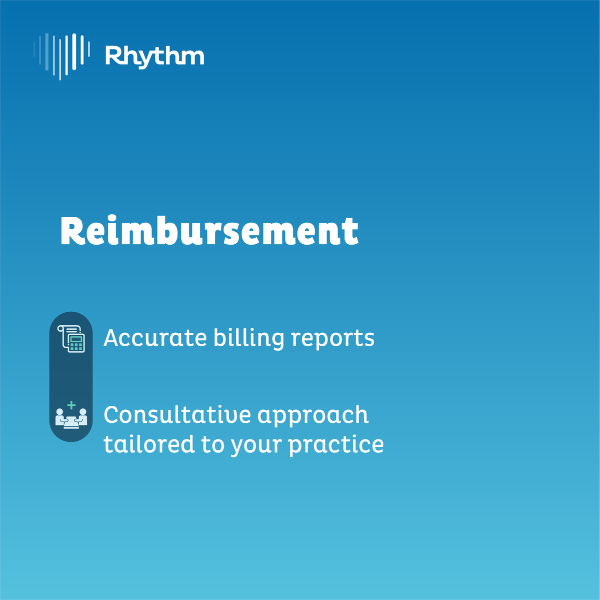 What sets Rhythm apart? We prioritize exceptional patient care &amp; seamless integration with your practice. Our experienced team delivers customized solutions to enhance patient experiences and optimize reimbursement, ensuring your practice thrives.👉 hubs.ly/Q02McdWC0

#CRM