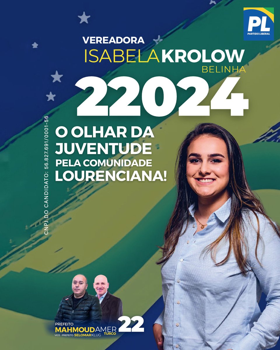 PL22SLS's tweet photo. Isabela Krolow Belinha - 22024

O olhar da juventude pela comunidade lourenciana!

MAHMOUD AMER - 22 para prefeito

GESTÃO, EMPREENDEDORISMO E QUALIDADE DE VIDA: INTERIOR E CIDADE NA MESMA DIREÇÃO.

#prefeito22 #mahmoudamerprefeitosls #mahmoudeselomarsls #mahmoudamer22 https://t.co/T0ar8ie6Kf