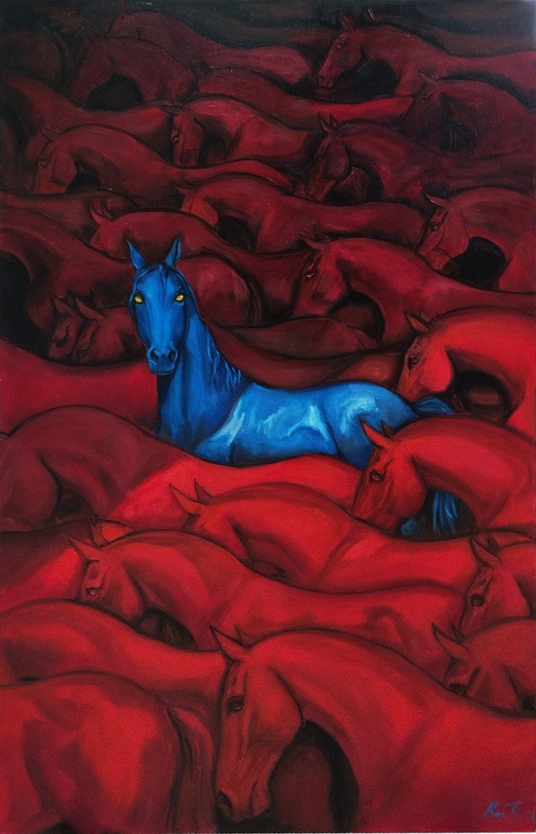 beyebekol's tweet image. ok now this painting that i made in 2023 hits different with today's blue resistance. Among those who decided to look down and ignorant, WAKE UP.
#kawalkeputusanMK