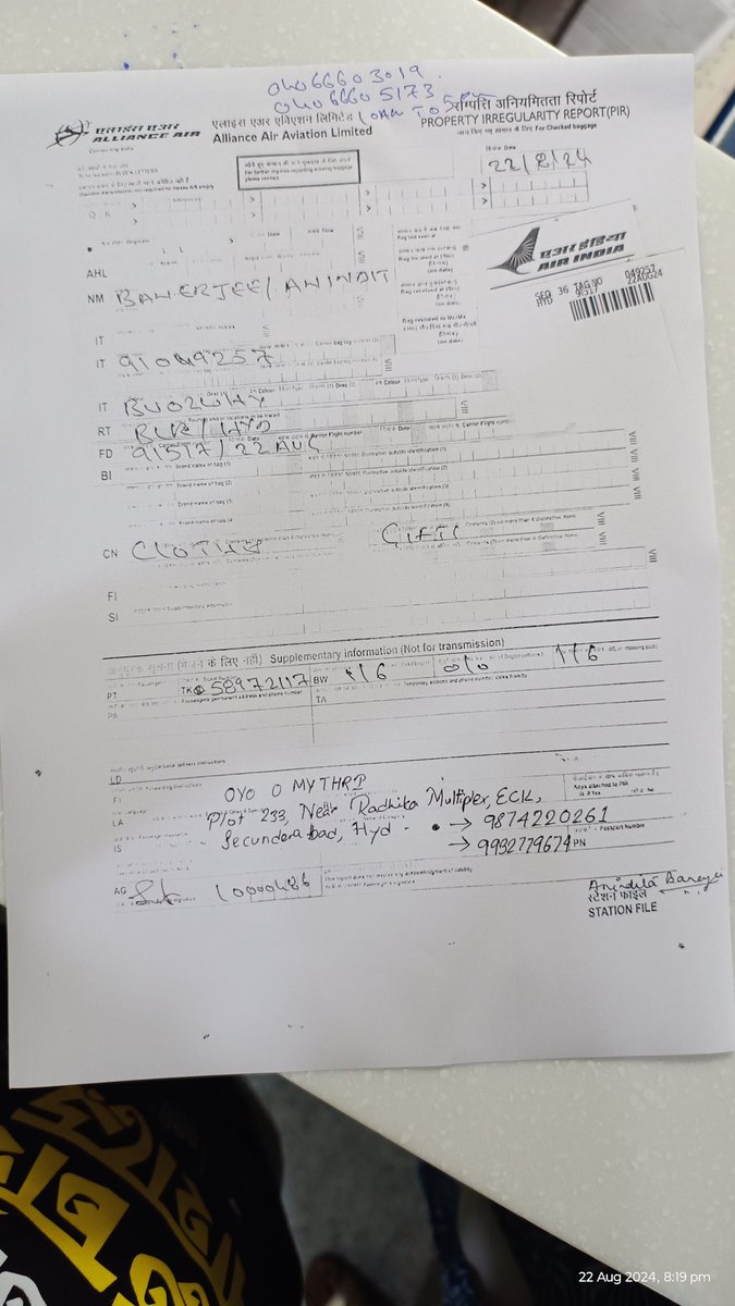 rsmtweeting's tweet photo. @allianceair : A small 5kg Cabin Luggage was asked to be kept in Check-In luggage, in BLR to HYD flight (9I517). Now the luggage has been misplaced. I am here just for a day's visit for an event. Not even confirming if they will drop luggage to my hotel. I am paying 9k for this! https://t.co/LNZPUcNtLm