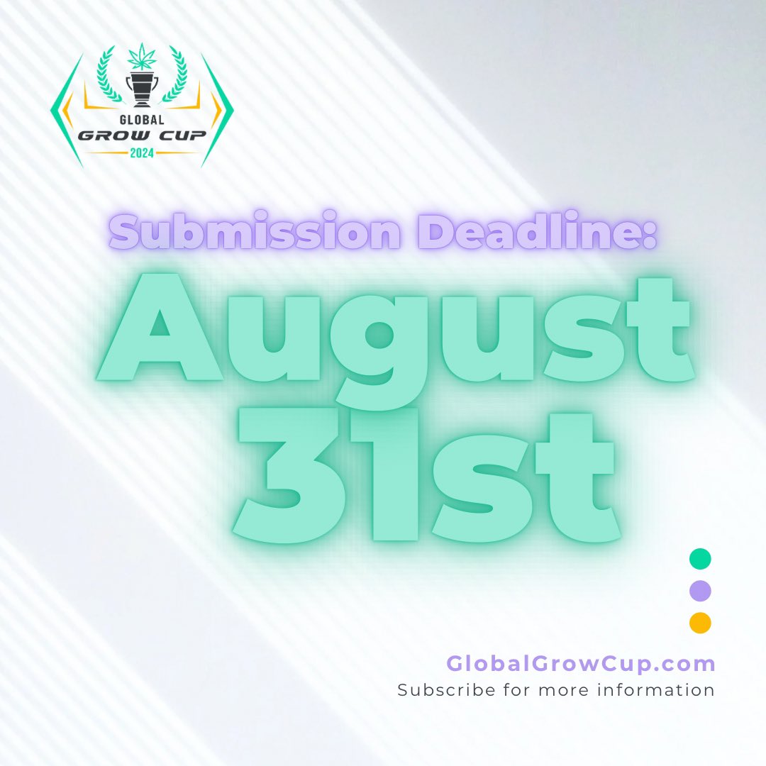 GlobalGrowCup's tweet photo. The summer is flying by and we are almost at the deadline for the August submission 😳

Hands up if you’re still in the competition 🙌 

Don’t forget to get your submission in before midnight EST on August 31st!

If you have any questions please email mj@globalgrowcup.com. https://t.co/JTaG6gtLsy