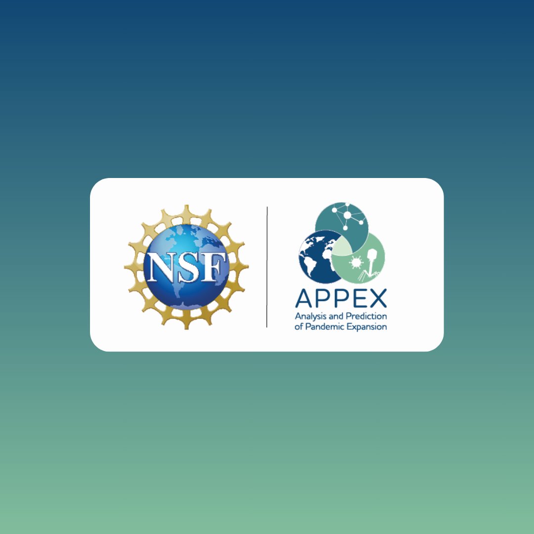 NSF_APPEXCenter's tweet image. We are thrilled to announce the launch of the United States National Science Foundation PIPP Phase 2 Center for Analysis and Prediction of Pandemic Expansion (NSF APPEX) @NSF @ArtsSciencesUT
