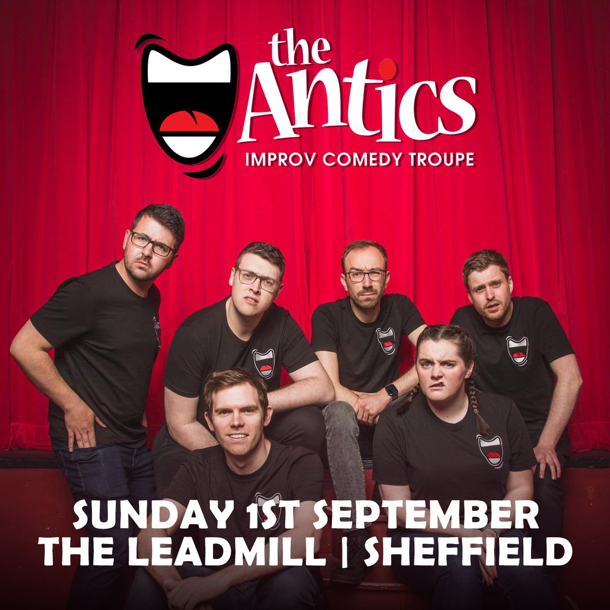 Leadmillcomedy's tweet photo. .@TheAntics are back at The Leadmill next Sunday week to deliver a wonderfully absurd night of live, unedited, unscripted improv comedy.

More information can be found here: https://t.co/U2pd6hl1vZ https://t.co/7mlChCfxyU