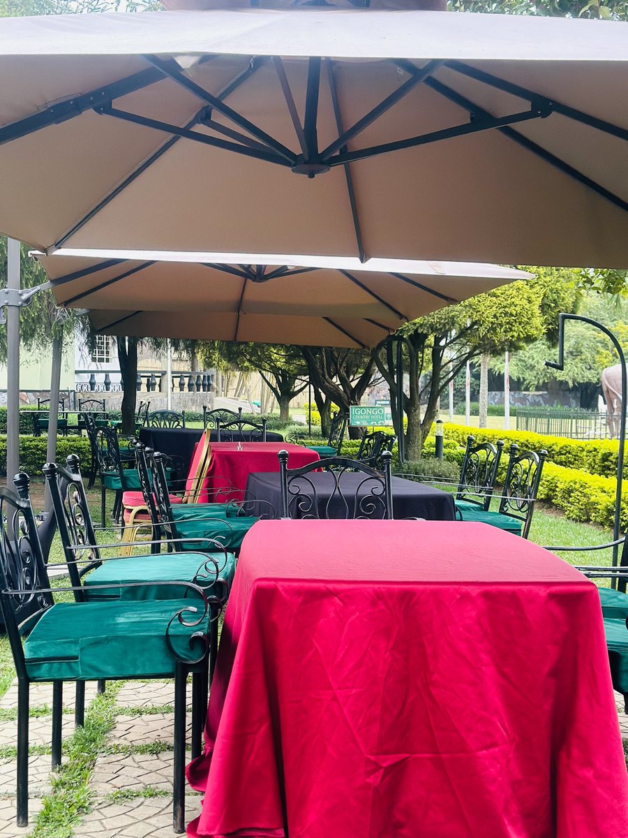 Igongocc's tweet photo. Current settings at Our beautiful gardens!! Itโs #IgongoBBQNyt ft 12 Keys Band Every Thursday with a 20% discount on Nyama Choma. Join us for unforgettable moments, music, delicious meals, drinks.
#livebandthursday
#NyamaChoma
#VisitIgongo https://t.co/WlLyyTjHyv