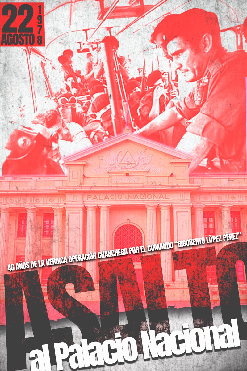 Un día como hoy , recordamos con orgullo la toma del Palacio Nacional durante la Revolución Popular Sandinista. Hace 46 años, el pueblo nicaragüense dio un paso decisivo hacia la libertad y la justicia. Su valentía sigue iluminando nuestro camino en la lucha por un futuro mejor.
