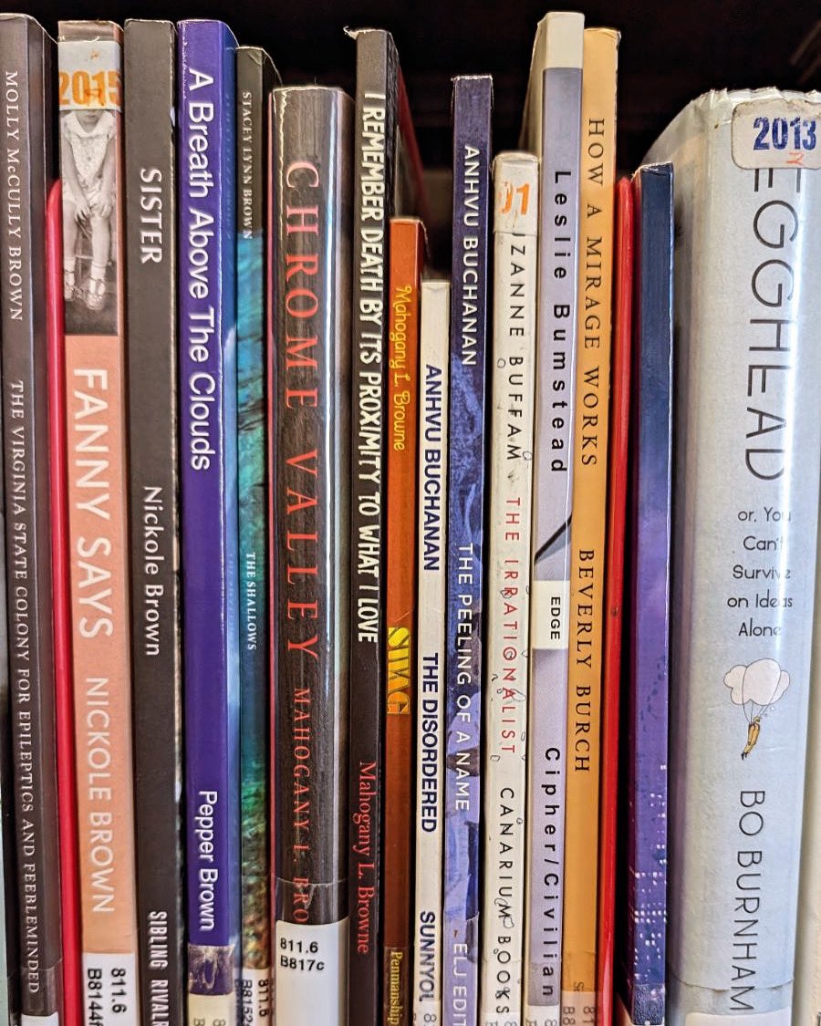 anhvubuchanan's tweet photo. Thanks @churameru for sending me this picture letting me know that The Peeling of a Name is now in the SF Main Public Library. Crazy to think I moved to San Francisco with the dream to become a poet and get a book published and now I have two books in the main library. https://t.co/ax9KZtz6Wi