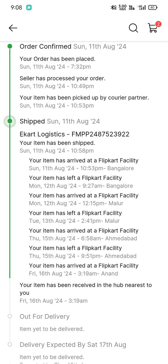 VRushiraj's tweet photo. Is this your support  ? Flipkart is still first at worst service 🤦🏻.. My order is arrived in my city on 16th but still not delivered and Flipkart support says "concern raised,wait for another 48 hours".. this is why fu*king hate flipkart.. https://t.co/JfffziRK4Y