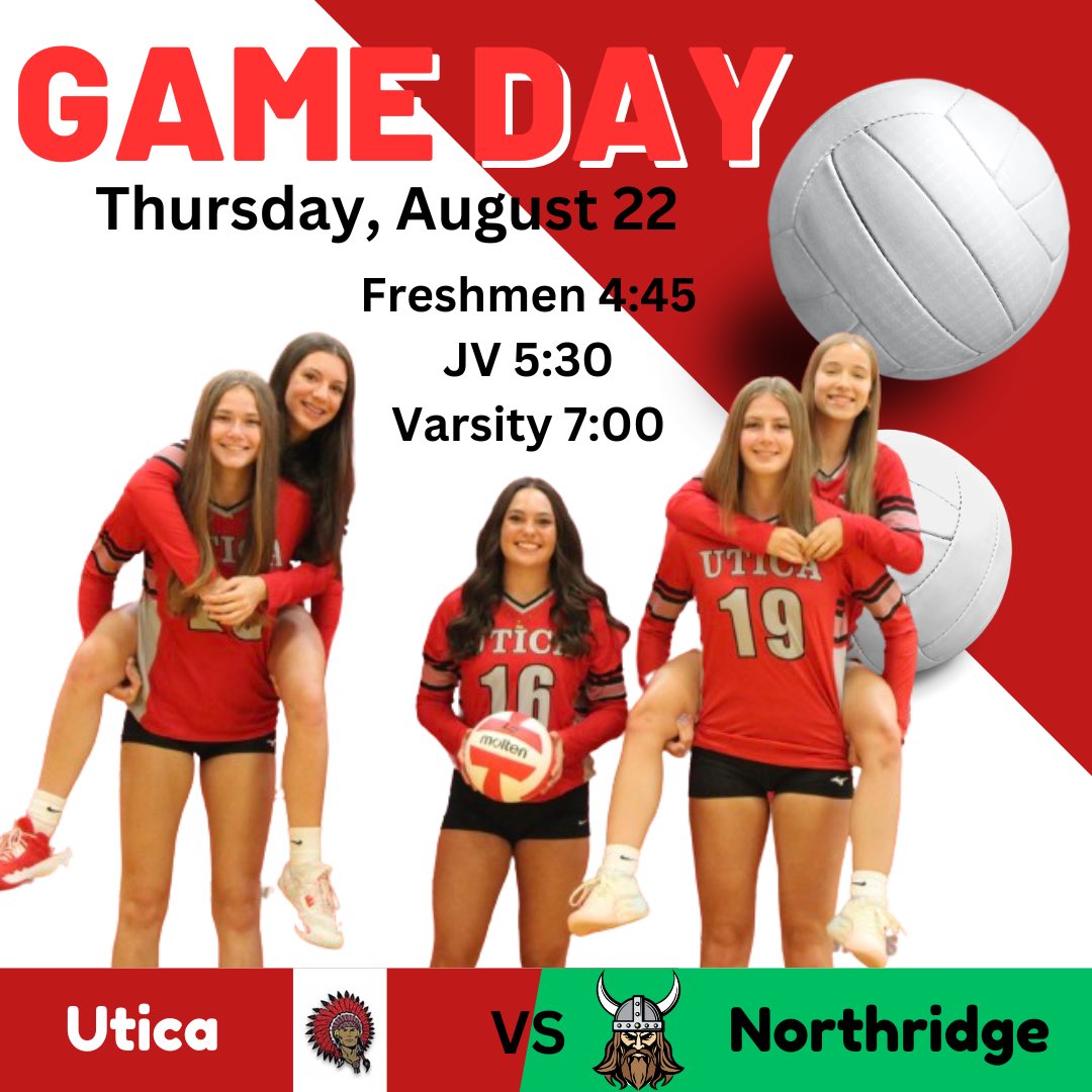 Game Day! 🏐 come out and support the Lady Redskins as they take on Northridge at home tonight.