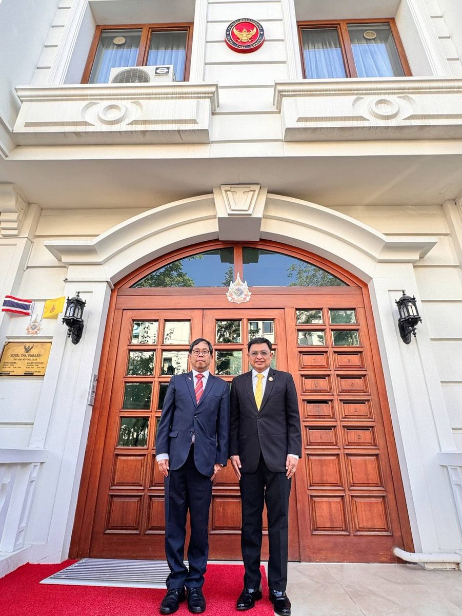 Mr. Monthien, Auditor General, paid a courtesy call on Mr. Apirat, Ambassador of Thailand to Turkey, to discuss bilateral relations &amp; potential gov't agency collaborations.