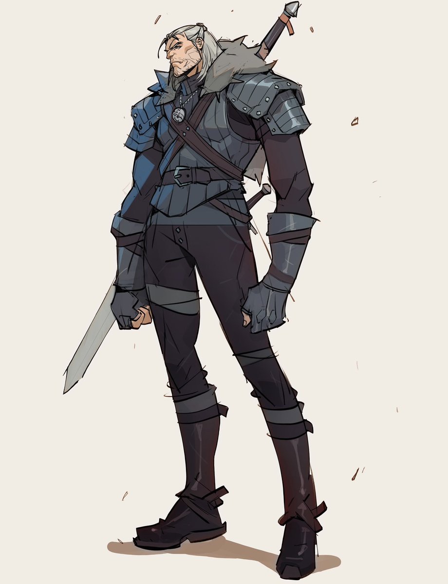 「Geralt of Rivia #thewitcher #characterde」|Pyroowdailyのイラスト