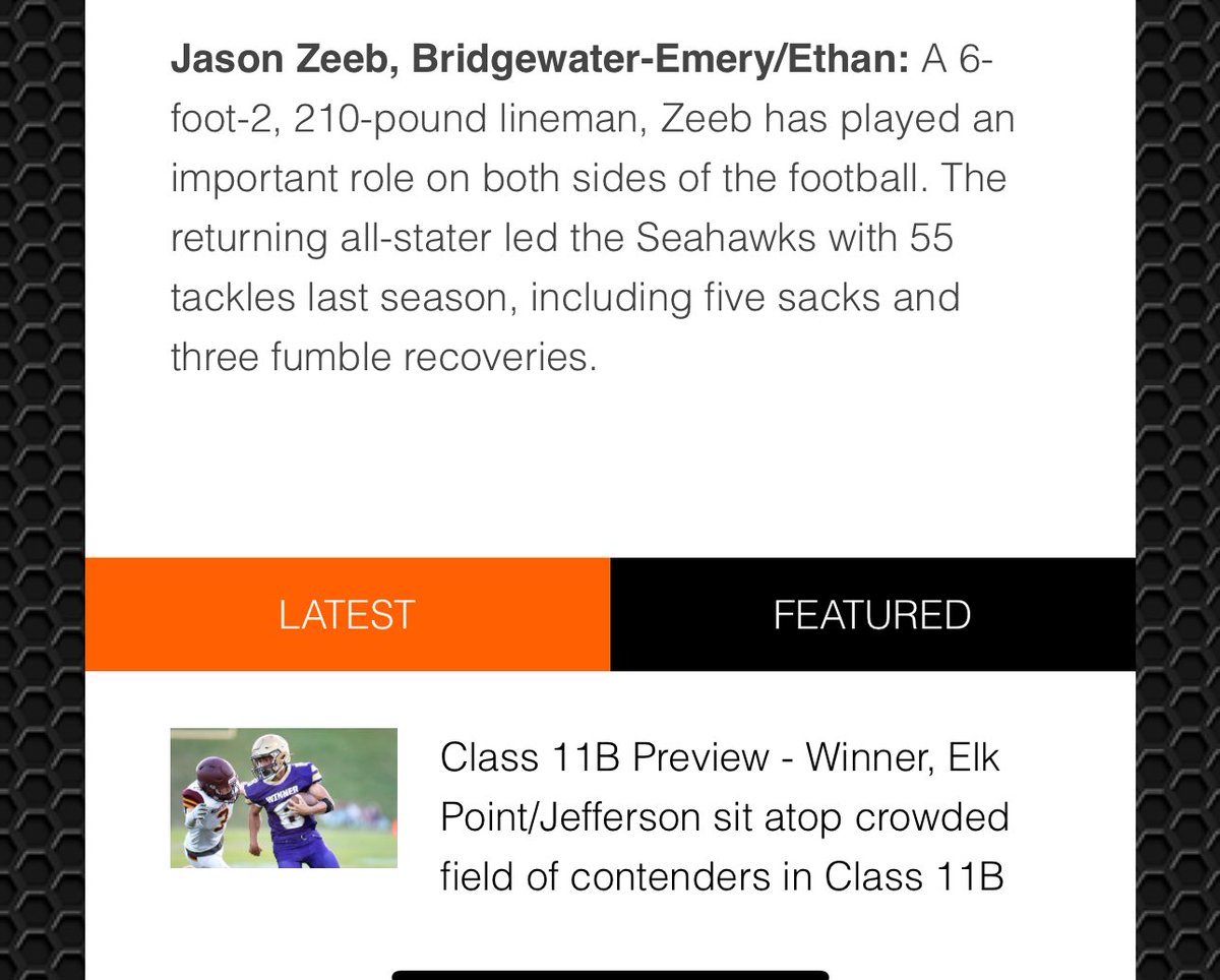 Hoping and praying for a healthy, successful senior year! <a href="/605_sports/">605 Sports</a>