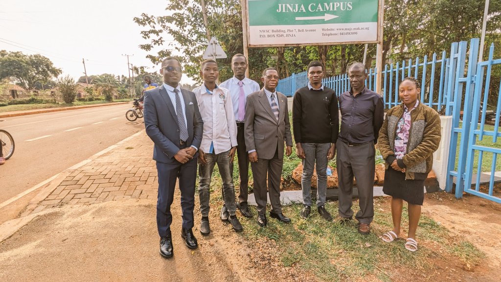 MakJinja's tweet photo. Today we had an engagement with Top Management from @Makerere on issues of staff and students.
 @BuyinzaMukadasi and the @MakerereAR with his team that included @DOS_Makerere stressed out that @MakJinja is here to stay and together we can strengthen and build this institution https://t.co/RhyLk9W5IR