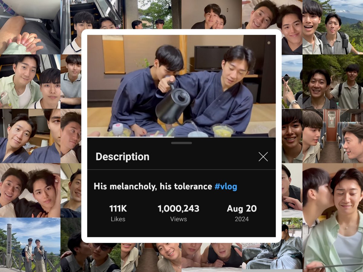 GinaWalls21's tweet photo. 1M !!!!! 🥳🥳🥳
#Vlog2
#ボーイフレンド #TheBoyfriend #DaiShun #ShunDai https://t.co/RHid1pdJVp