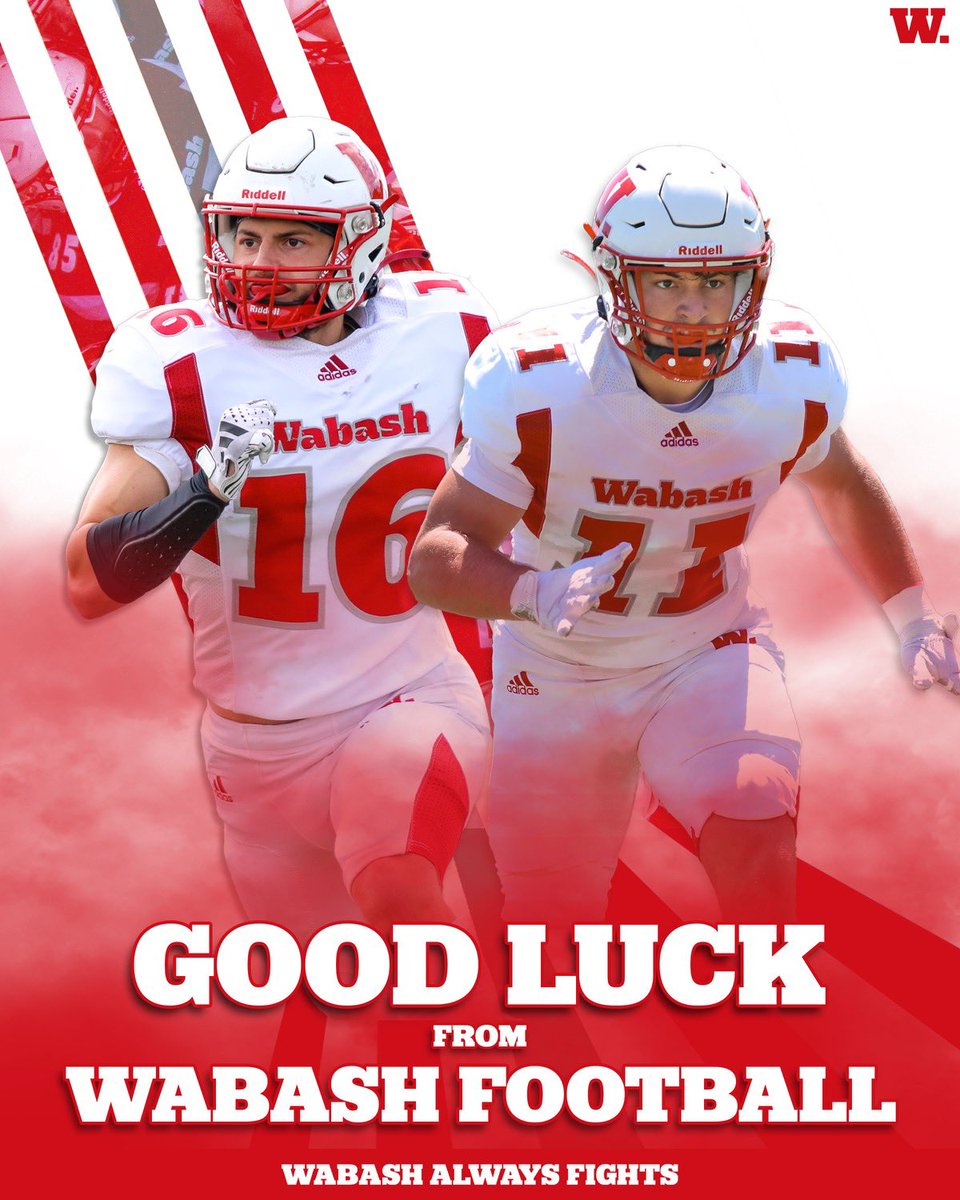 Thanks <a href="/CoachOlmy/">Olmy Olmstead</a> and <a href="/WabashFB/">Wabash College Football</a> for the love!