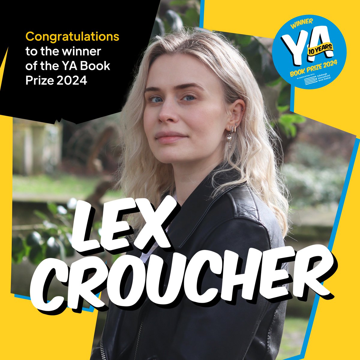 yabookprize's tweet photo. Introducing the winner of the #YABookPrize 2024... Lex Croucher for Gwen &amp; Art Are Not in Love (@BloomsburyBooks)📚

Find out more about the YA Book Prize and our winning book 👉https://t.co/uI5SIkvZtr https://t.co/lTcfvmesb1