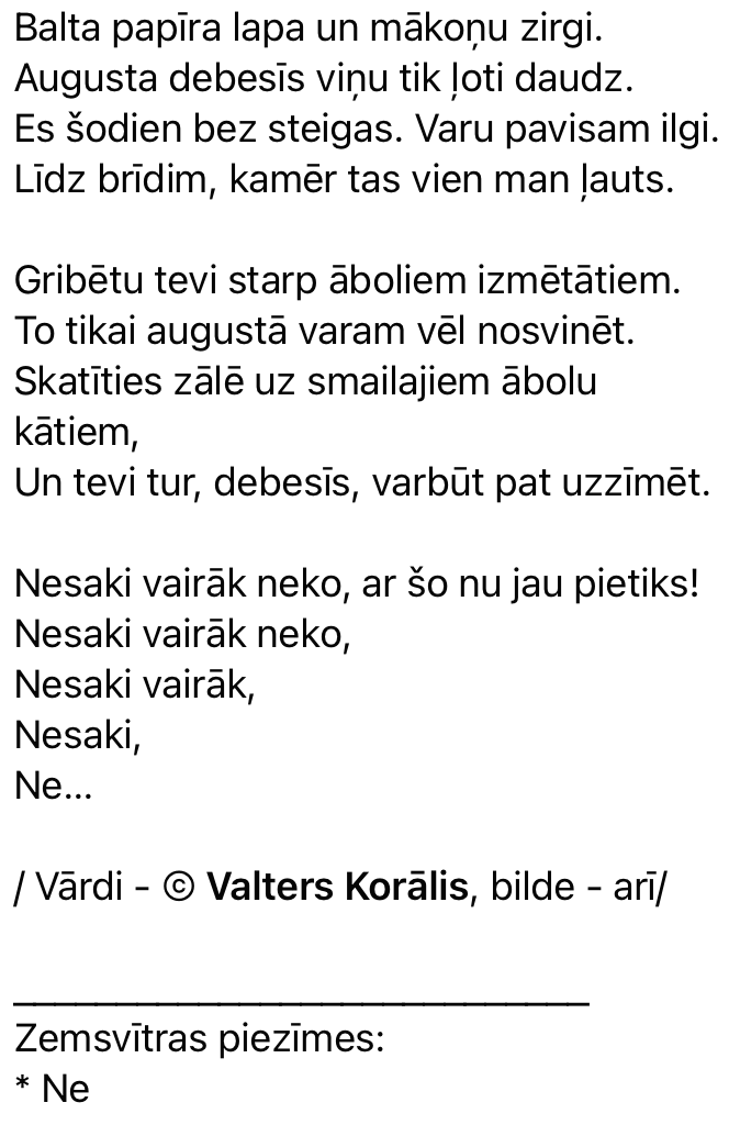 vkoralis's tweet photo. #rīme #dzejolis #dzeja #dzīve #noskaņa #iedomas #domas #dārzs https://t.co/g37TWy92xX