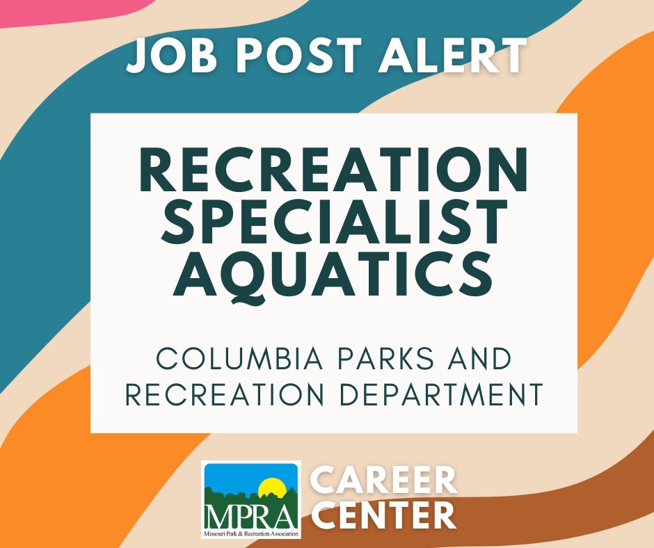 Columbia Parks and Recreation is looking for an energetic, self-directed professional person to assume the duties of the Recreation Specialist. #mpracareercenter

members.mopark.org/jobs/Details/r…