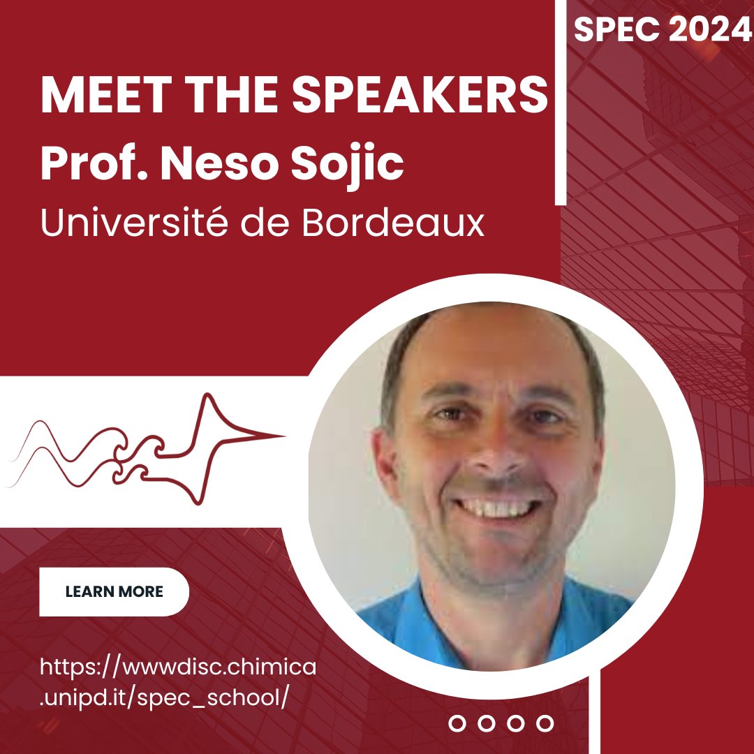 SPECSchool24's tweet photo. Welcome to the speakers for the ECL panel at @SPECSchool24 , kicking off in less than a month! 🎉
Prof. Sojic from @univbordeaux and Prof. Prodi from @Ciamician_unibo will  dive into ECL fundamentals and  its groundbreaking bioanalytical and imaging applications. ⚡️💡#SPEC24 https://t.co/3Ve4lIOZrF