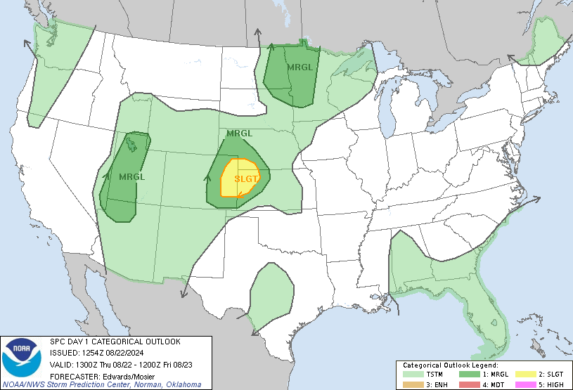 LimWeather's tweet photo. D1 #SPC Convective Outlook
#SlightRisk of #Severewx in SW #Nebraska, E #Colorado and NW #Kansas states of W #TornadoAlley esp #Goodland, #LamarCO cities due to a <2% #tornado risk, a 15% #Wind risk and a 5% #hail risk
#Wxtwitter #Wxx #COwx #NEwx #KSwx https://t.co/oiA1BztqcM