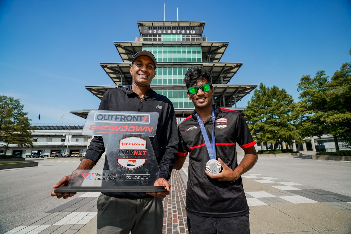 Indianapolis Motor Speedway (@ims) on Twitter photo That moment when you see the Racing Capital of the World for the very first time ๐คฉ
Yesterday, <a href="/INDYNXT/">INDY NXT by Firestone</a> driver <a href="/YuvenRacing/">Yuven Sundaramoorthy</a> and <a href="/jdouglas4/">J. Douglas Boles</a> welcomed #Paris2024 Tennis silver medalist <a href="/RajeevRam/">Rajeev Ram</a> to #IMS for a tour before he heads off to the <a href="/usopen/">US Open Tennis</a> this weekend!
๐ธ: <a href="/CoForceCrew/">CoForce</a> That moment when you see the Racing Capital of the World for the very first time ๐คฉ
Yesterday, <a href="/INDYNXT/">INDY NXT by Firestone</a> driver <a href="/YuvenRacing/">Yuven Sundaramoorthy</a> and <a href="/jdouglas4/">J. Douglas Boles</a> welcomed #Paris2024 Tennis silver medalist <a href="/RajeevRam/">Rajeev Ram</a> to #IMS for a tour before he heads off to the <a href="/usopen/">US Open Tennis</a> this weekend!
๐ธ: <a href="/CoForceCrew/">CoForce</a>