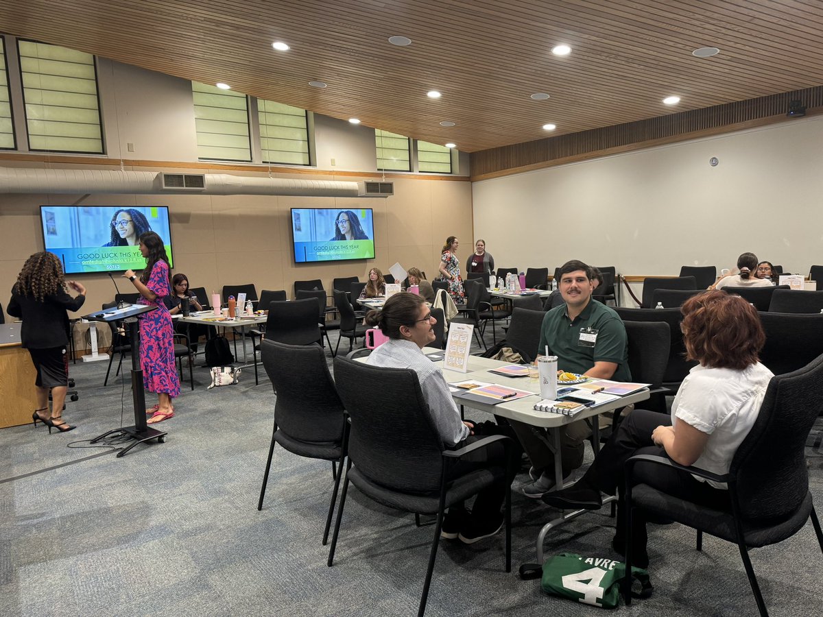 EsolVolusia's tweet photo. Thank you @VolusiaRecruits for inviting us to present at the Fall Intern Orientation, we love to collaborate and share best practices for our ELLS! #ESOLVCS #multilinguallearnersdepartment https://t.co/v7K9DSCcpk