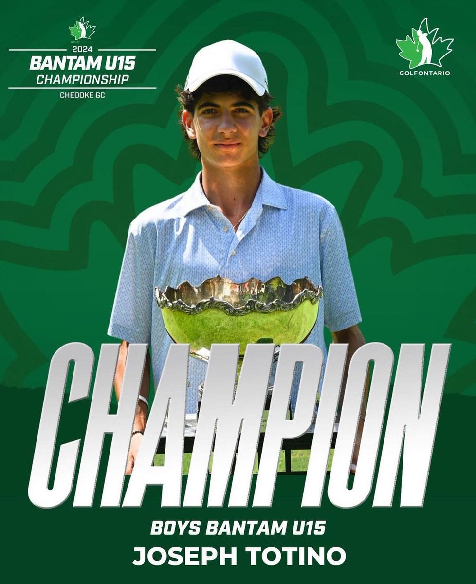 SMCS1852's tweet photo. Congratulations to Joseph Totino, Gr. 9, on recently winning the U15 Golf Ontario Championship with at -7 total score!
#bethegood #smcsfamily https://t.co/B2Qq965cFc