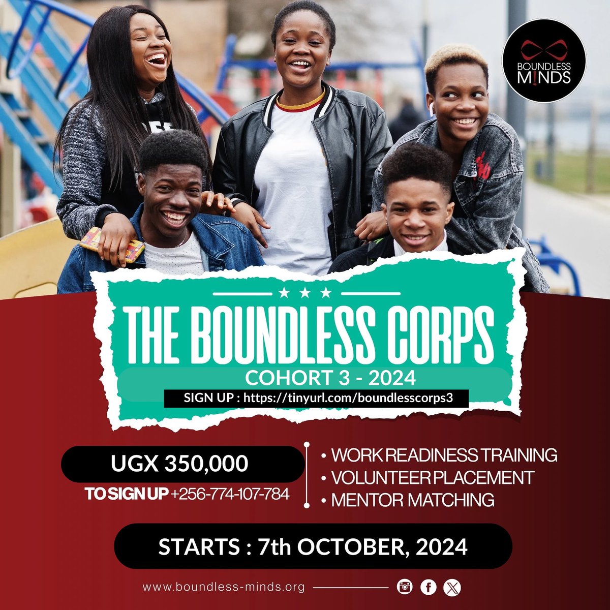 BoundlessMinds_'s tweet photo. We are OPEN for applications , SIGN-UP for our #BoundlessCorps2024 Cohort 3 

QN : How do I join Boundless Minds ? 

ANS : https://t.co/lgECXnZmzg

#WeAreBoundless https://t.co/DtVJC51FsF