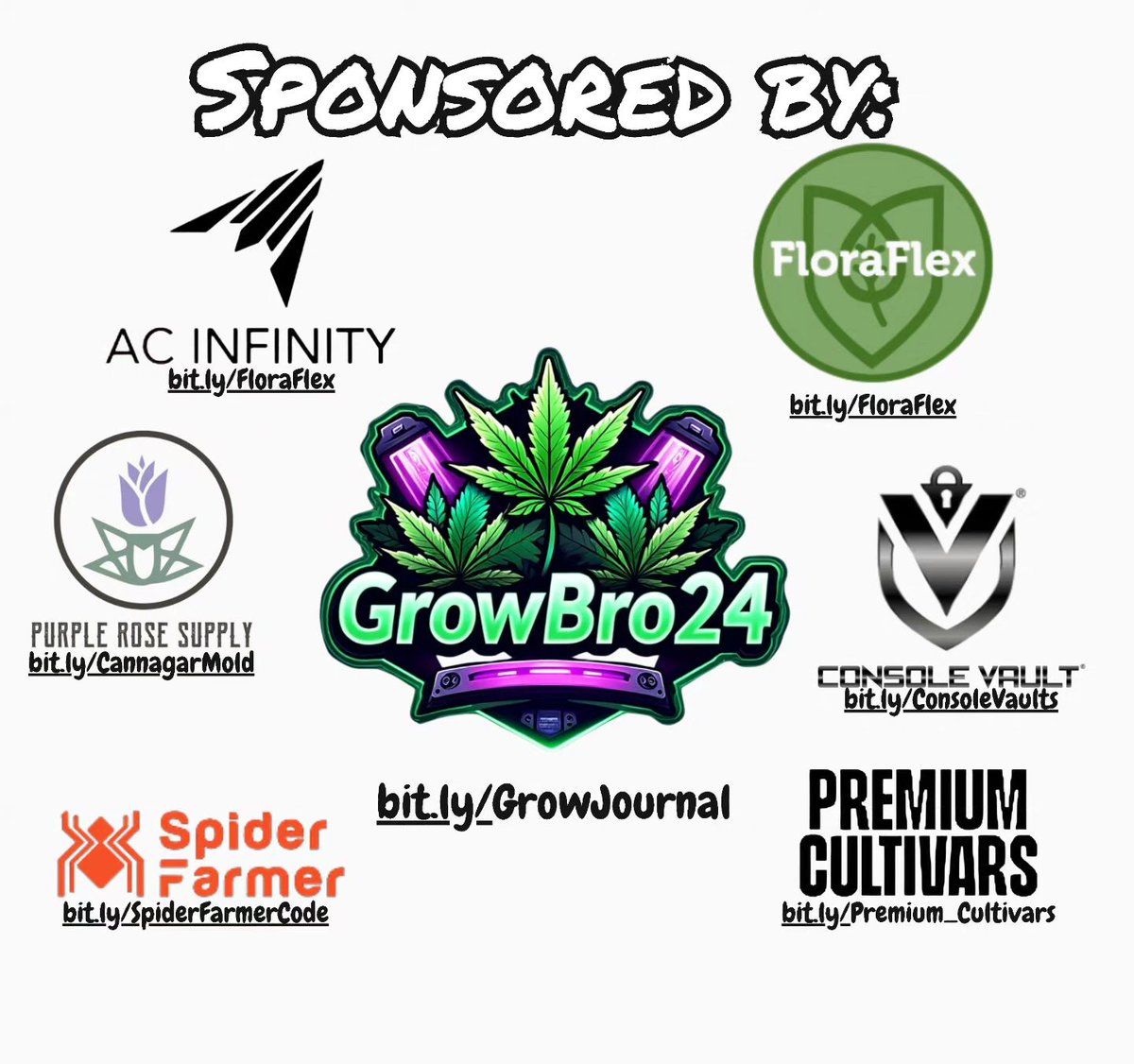 GrowBro24's tweet photo. Discount links in bio
#GrowBro
#PremiumCultivars
#FloraFlex
#SpiderFarmer
#PurpleRoseSupply
#ACInfinity
#ConsoleVault https://t.co/vijVd6Ninb
