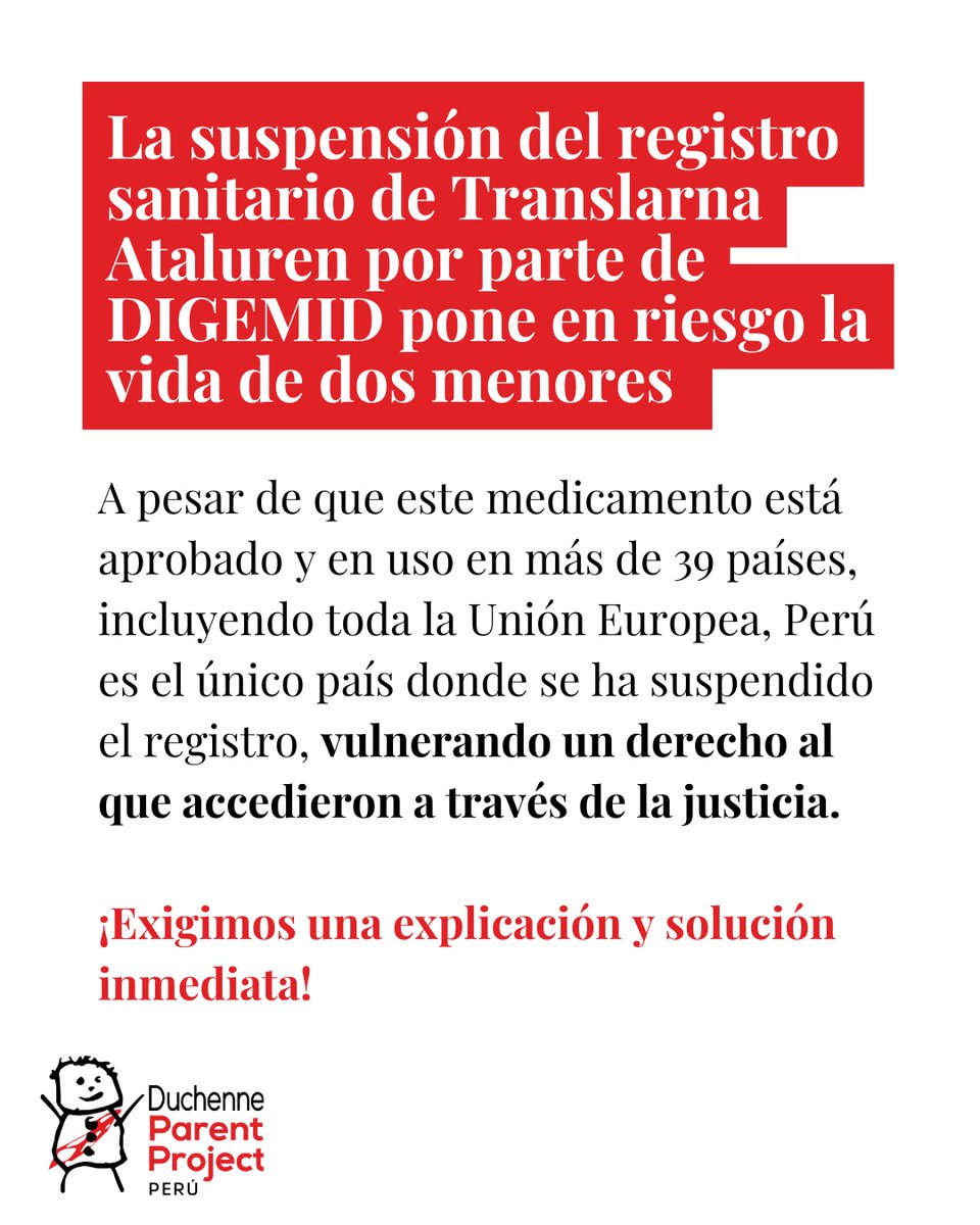 Duchenne Parent Project Perú tweet media