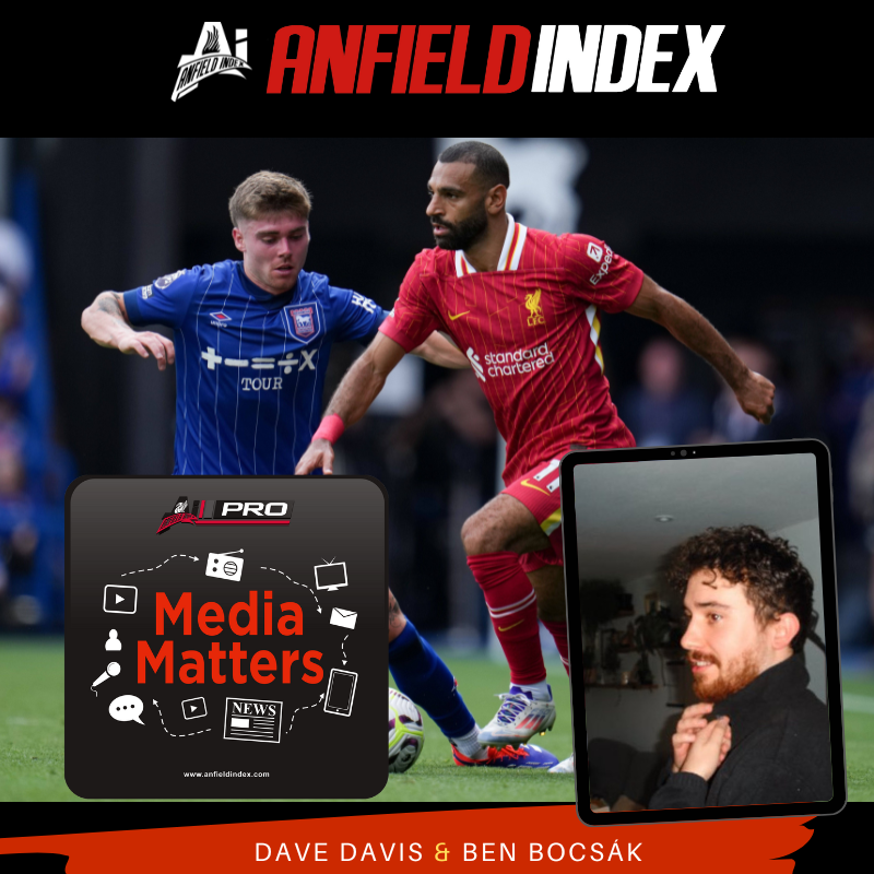 AnfieldIndex's tweet photo. #MediaMatters Returns with #StatMeUP looking back at #Ipswich and Previewing #Brentford With @DaveD0106 & @BenBocsak
Listen to Stat Me Up and all our other podcasts FREE at https://t.co/iQEFaydmJ3 https://t.co/1hfNal3Fue