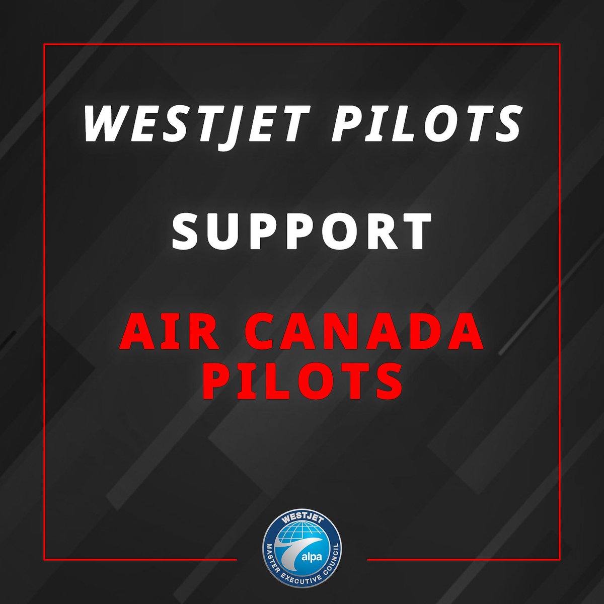 WestJetALPA's tweet image. @AirCanadaPilots strike vote results are in, and they have voted 98% in favour of a strike, with 98% of pilots voting.

We support Air Canada Pilots right to strike as they negotiate their next collective agreement.

#UnionStrong #WestJetPilots #ALPAPilots