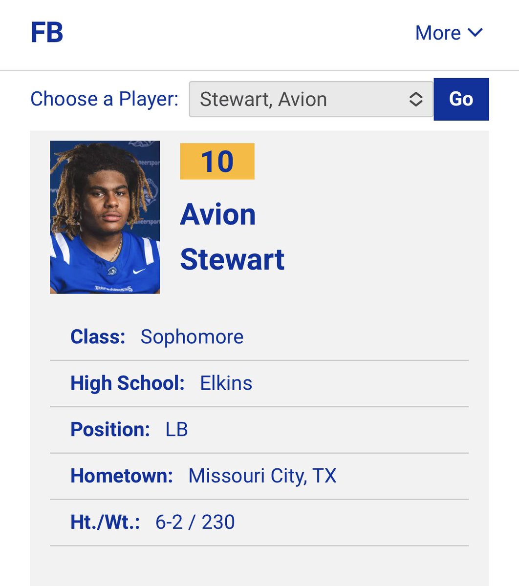 avion_stewart's tweet photo. year 2 @BLINNFBRECRUIT https://t.co/SjDToeJcCR