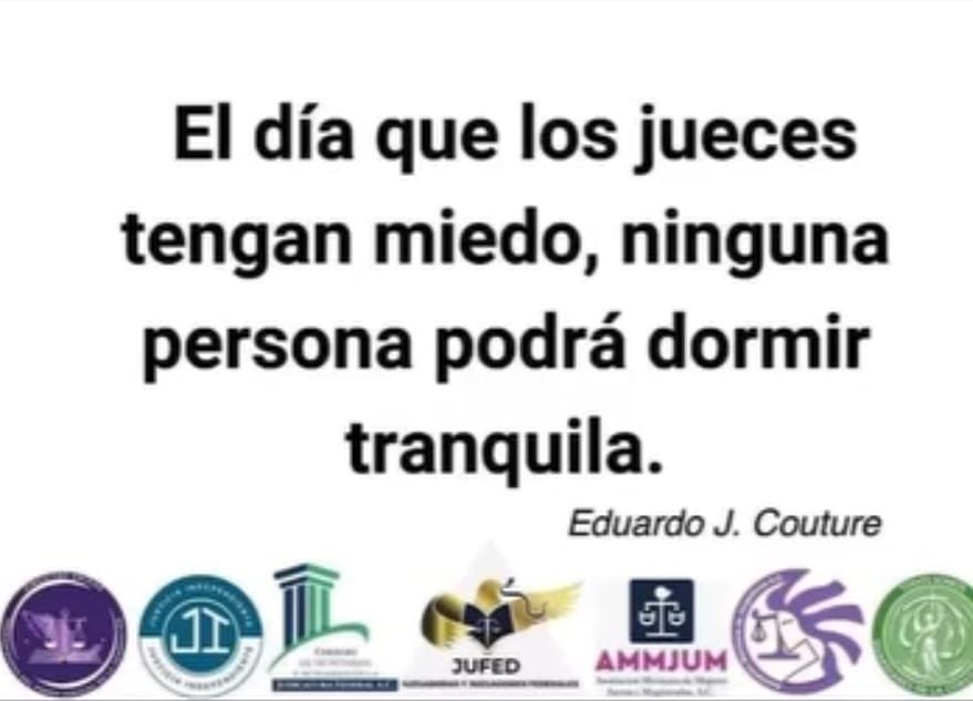 Aquello debe observar la ciudadanía, los jueces son los únicos garantes y protector de los derechos.
