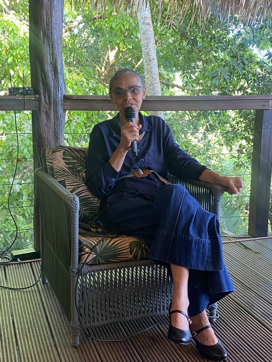 HermanSundqvist's tweet photo. Denna vecka möte med Megaflorestais i Brasilien. En absolut höjdpunkt var besöket av Marina Silvia - Brasiliens miljö- och klimatminister - som bl a talade om att skogarnas skötsel handlar om så mycket mer än kollagring och kolbindning. https://t.co/CXvFOm7jMV