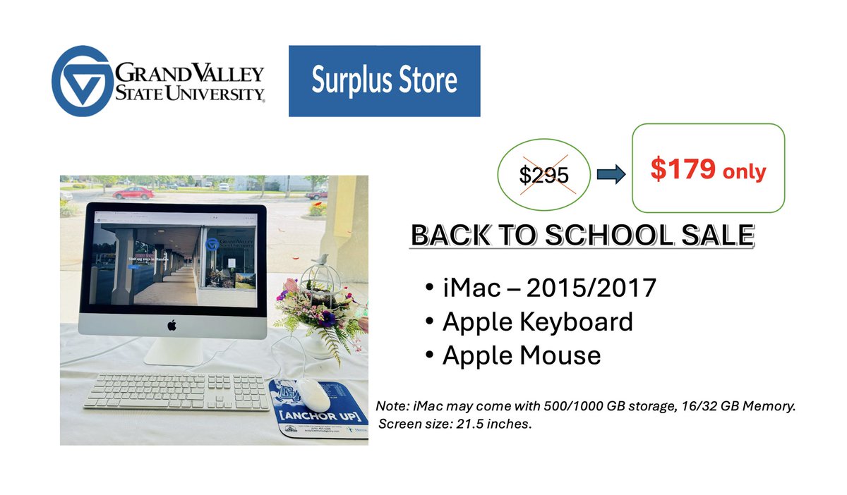 GVSUsurplus's tweet photo. https://t.co/XpDg0RzqWz