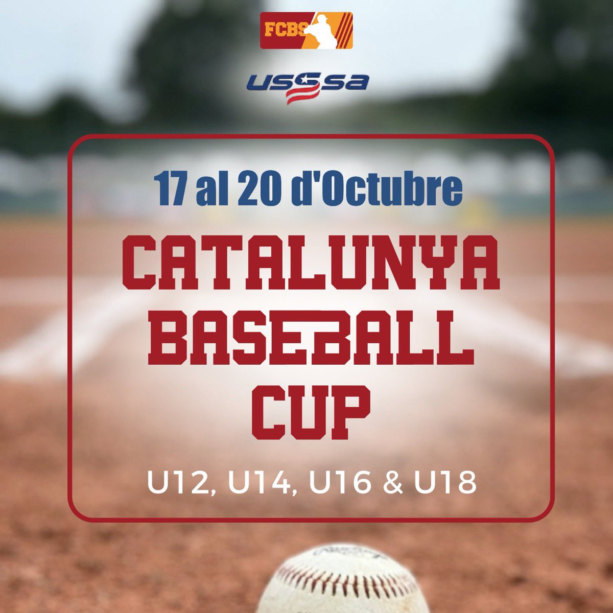 CATALUNYA BASEBALL CUP 2024 ⚾️

17th to 20th of October

Registrations opened until 29th of September

Inscripciones abiertas hasta el 29 de Septiembre

U12, U14, U16 &amp; U18⚾️

forms.gle/GFNELqvKb3FTyY…