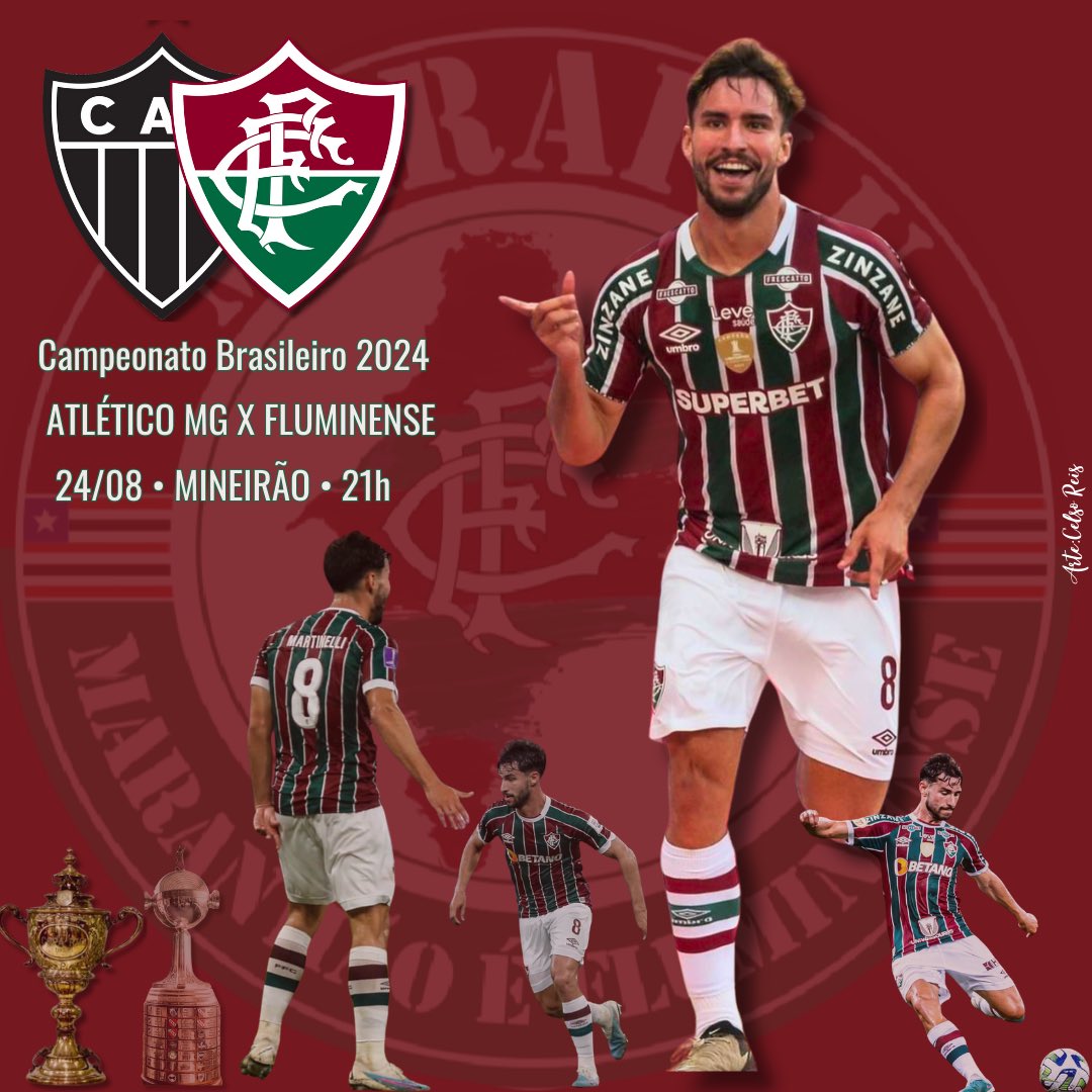 MARA_FLU's tweet photo. FLUMINENSE volta a jogar pelo BRASILEIRÃO contra o ATLÉTICO MG no Mineirão, neste sábado às 21h.
#M12
#Brasileirao2024
#ÉPeloFlu
#NordesteFlu
#FluminenseFC
#MarioBitencourt
#MaraFlu
#AquiÉMaraFlu
#VotoOnLine
#GloriaEterna
#fluminensefc #ffc #fluminensefootballclub https://t.co/RDDjh6CQ8y