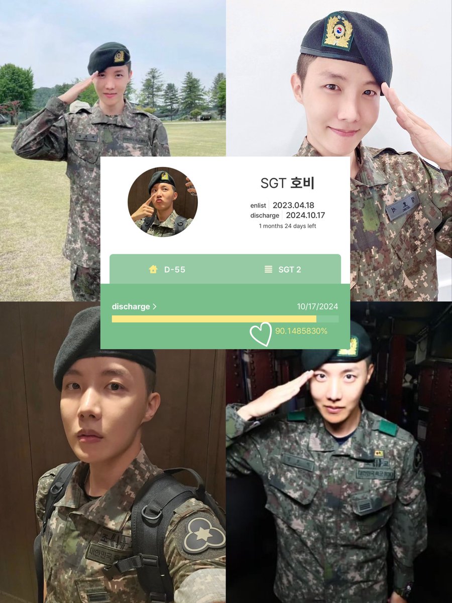 ktae_be's tweet photo. JUNG HOSEOK COMPLETOU 90% DO SERVIÇO MILITAR

nosso hobi está voltando 🥺 https://t.co/7SngA2AJuO