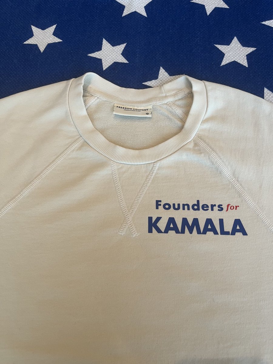 IMPACT2040's tweet photo. Hey Coach Walz, I’m on the team! My team “uniform” for tonight. High quality sweatshirt dress, made in USA, female CEO/owner business. Coming soon for everyone to order and also https://t.co/3WqLK2AIjK me if you’d like the introductory discount code. ⁦@founders4kamala⁩ https://t.co/Kh7K8AYwIj