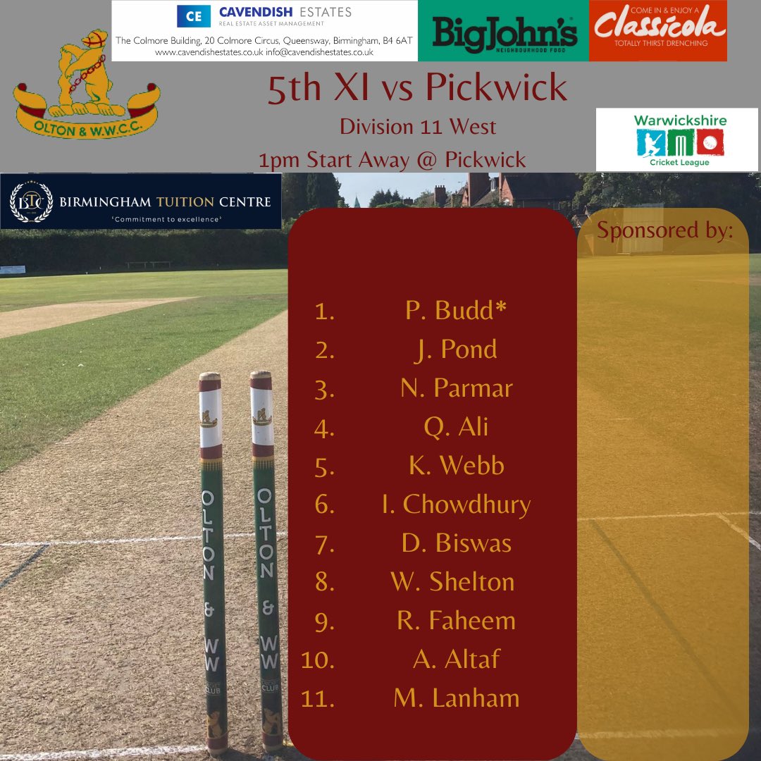 Olton & West Warwicks CC (@oltonwwcricket) / Posts / X