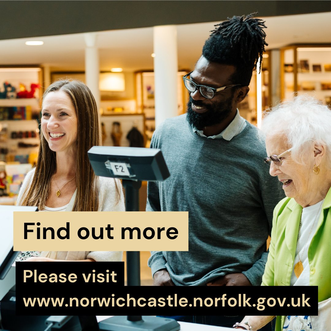 🎫 If you're receiving Universal Credit or Pension Credit, you can visit Norwich Castle Museum and Art Gallery for free.

All children in a household receiving means-tested benefits are included. Please show proof of receipt when you visit.

More info:
ow.ly/cSiV50T4cK7